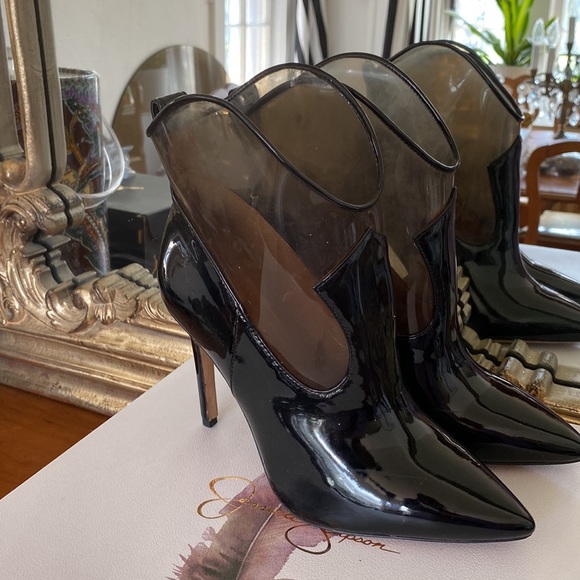 JESSICA SIMPSON Womens Black Periya Stiletto Western Boot 7.5 M - Picture 4 of 4